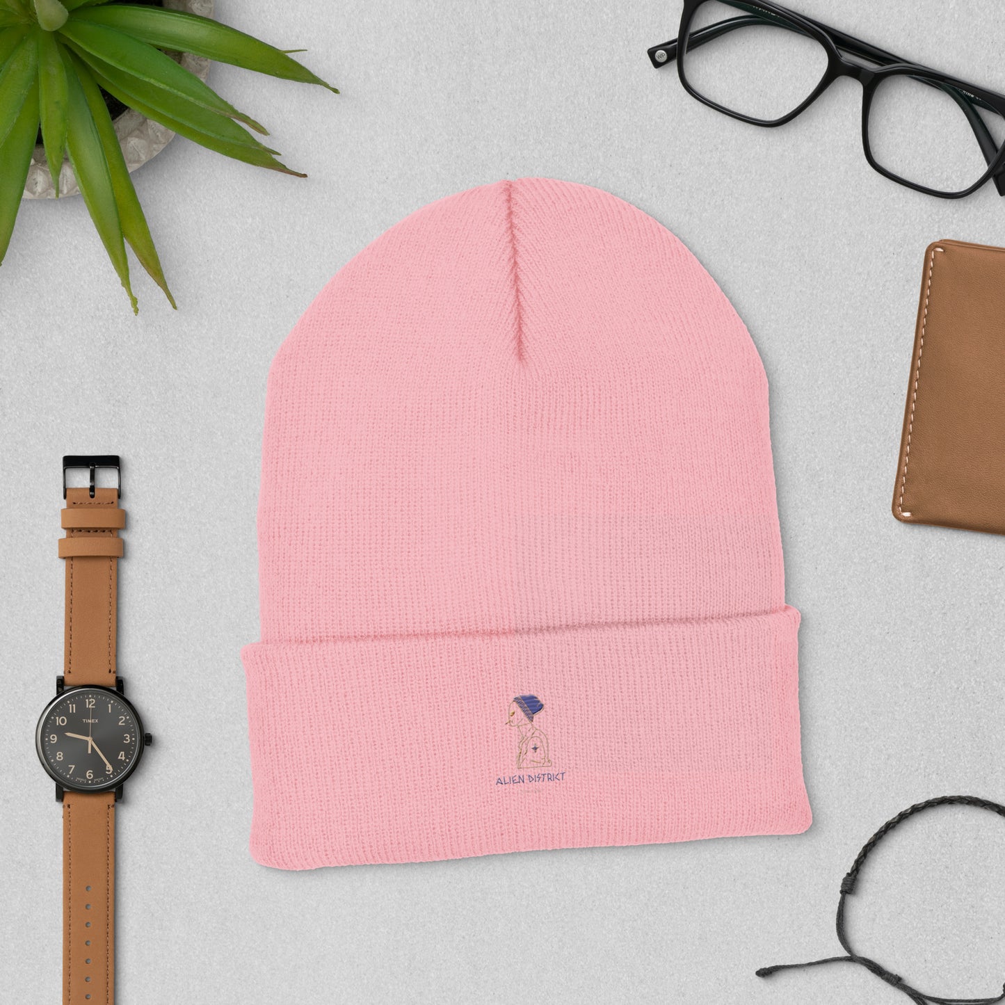 Alien District Cuffed Beanie