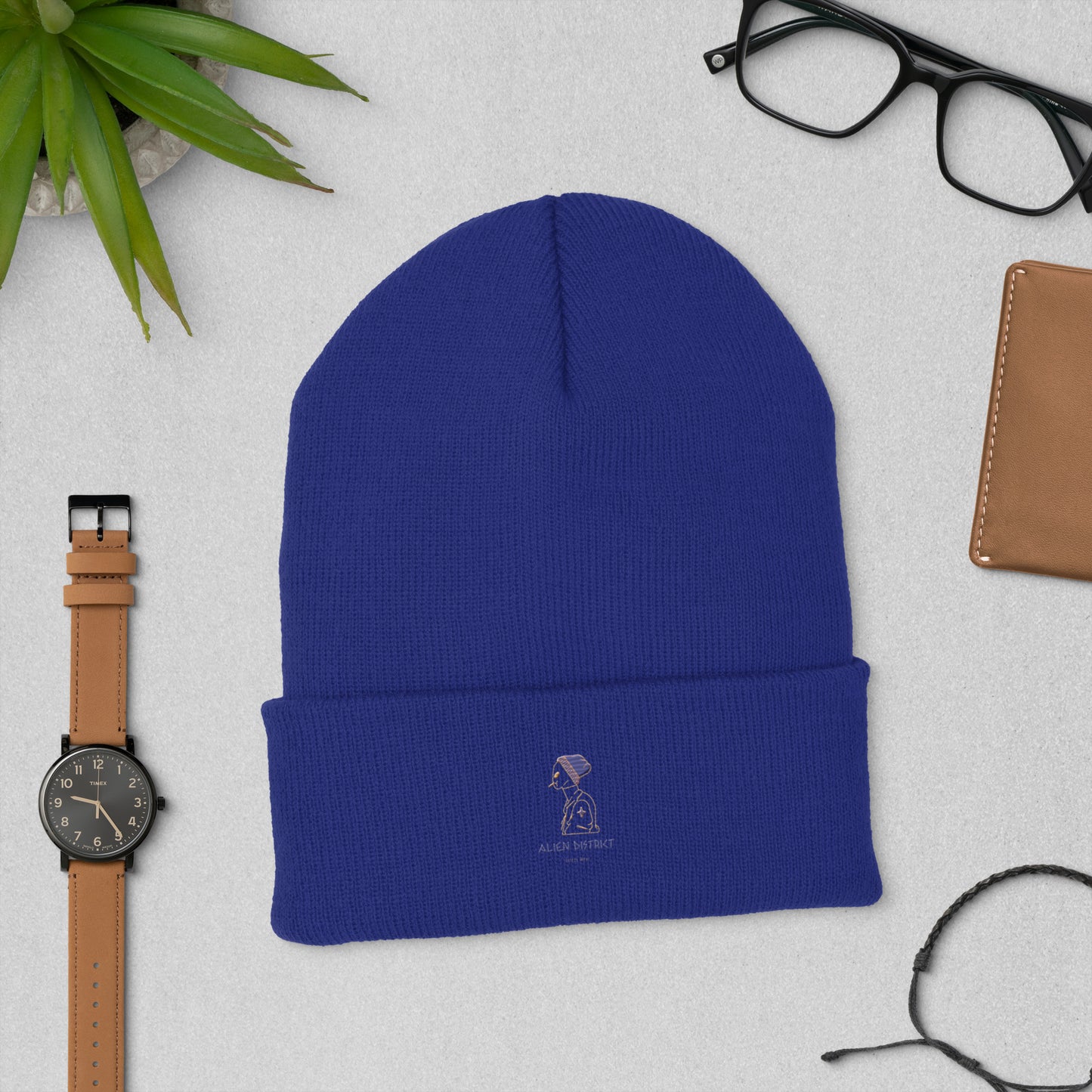 Alien District Cuffed Beanie
